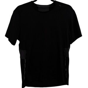Lululemon Mens M Black Short Sleeve Running Training Athletic Shirt Reflective